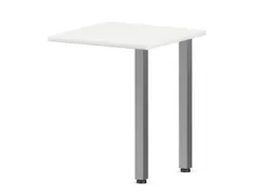 aanbouwtafel,i.h.v.,HxBxD 720-840x600x600mm,2voeten verchroomd,Bl-wit