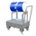 verrijdbare opvangbak,v. 1x60l vat,opvangvol. 61l,HxBxD 1075x500x940mm