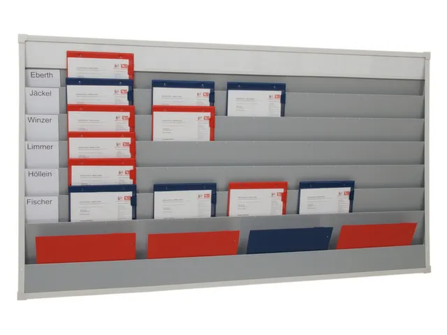 Werkplaats-/Opdrachtplanner Kunststof Profiel 918x1575mm 6 Rijen