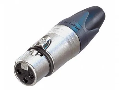 Neutrik - Xlr Kabeldeel, 3-Polig Vrouwelijk, Verzilverd, Vernikkeld