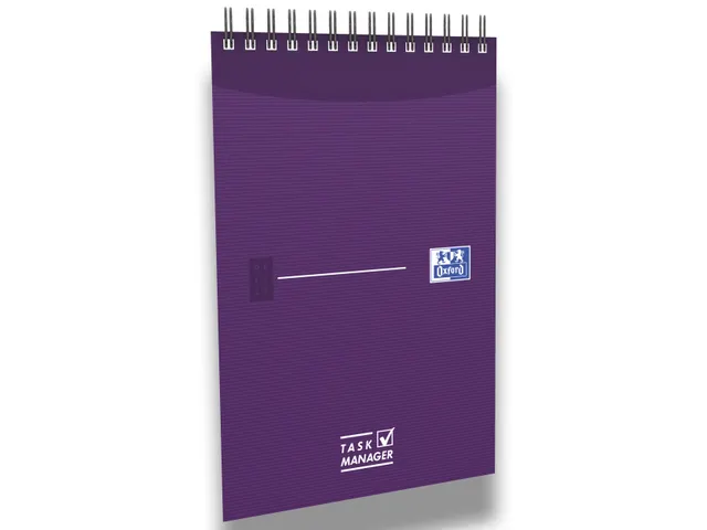 task manager 125x200mm Essen tials 140 pages 2 colors assorted