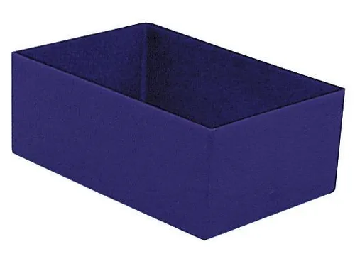 Inzetbak HxLxB 63x162x108mm Polystyreen Blauw 50 stuks