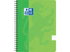 School Touch spiraalblok A5 gelijnd groen (lime)