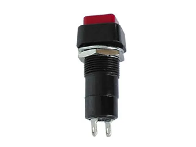 R18-23B Drukschakelaar Off-(On) Zwart 3A/125V