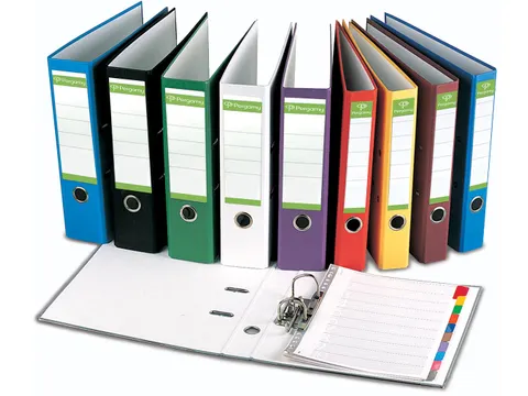 ordner, voor ft A4, uit Recycolor papier, rug van 50mm wit