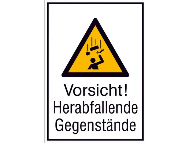 waarschuwings-combibord,v. binnen/buiten,Pas op! Vallende voorwerpen