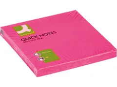 Quick Notes Memoblaadjes Neon 76x76mm 80 Vel Roze