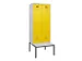 locker met bank,voor scheiding van kleding,HxBxD 2120x800x815mm,2vak