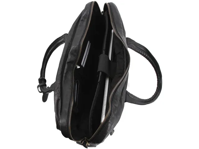 Laptop aktetas Roberto Romano ROMA zwart echt leer 29x40x10cm