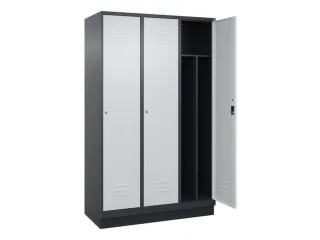 locker voor scheiding van kleding,HxBxD 1950x1200x500mm,3vak - 2