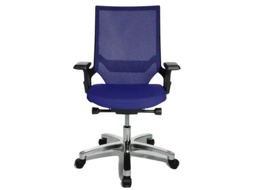 Bureaustoel Blauw Zitting H X B X D 420-550X 480X 460Mm Synchroonmecha