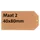 Label karton nr 2 200gr 40x80mm chamois 1000 stuks