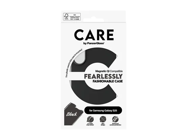 PanzerGlass CARE by Case Black w. Qi Compatible Samsung Galaxy S