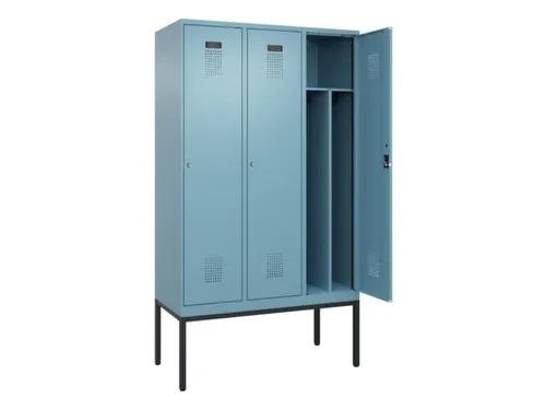 locker voor scheiding van kleding,HxBxD 2120x1200x500mm,3vak