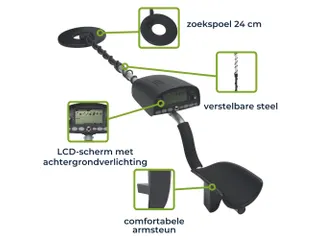Metaaldetector Premium Zoekdiepte 25cm - 6