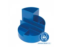 Pennenkoker MAUL roundbox Blauwe Engel recycled 6 vaks blauw