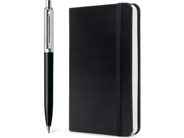 Balpen Giftset SHEAFFER 321 Sentinel black met A5 notebook