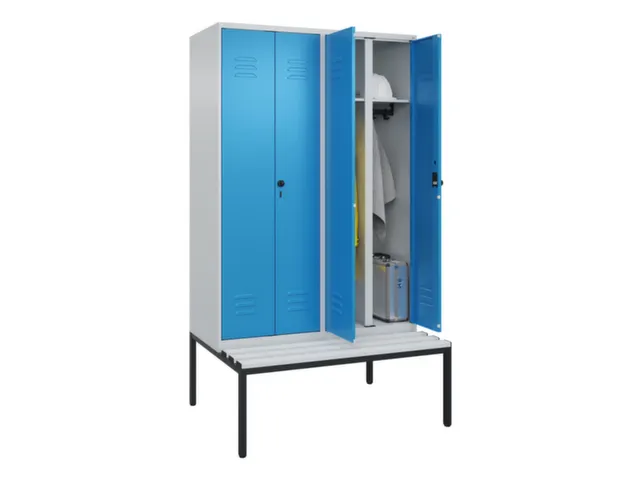 locker voor scheiding van kleding,HxBxD 2120x1200x815mm,4vak