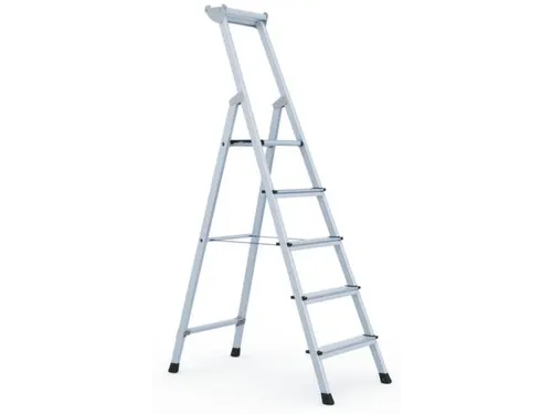 trapladder,eenzijdig,6trede(n),Stand H 1,49m,balk L 2,37m,aluminium