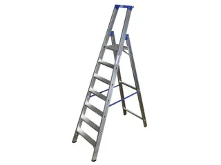 Ladder Aluminium Bordes H 1 65M 7Treden Incl. Bordes - 3