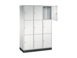 grootvolume-lockersysteem,RAL 7035,HxBxD 1950x1220x500mm,3x3vakken - 1
