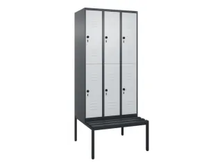 Dubbeldekse dekenkist,HxBxD 2120x900x815mm,3x2vak.,vak B 300mm - 1