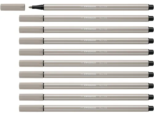 Viltstift STABILO Pen 68/93 medium warm grijs