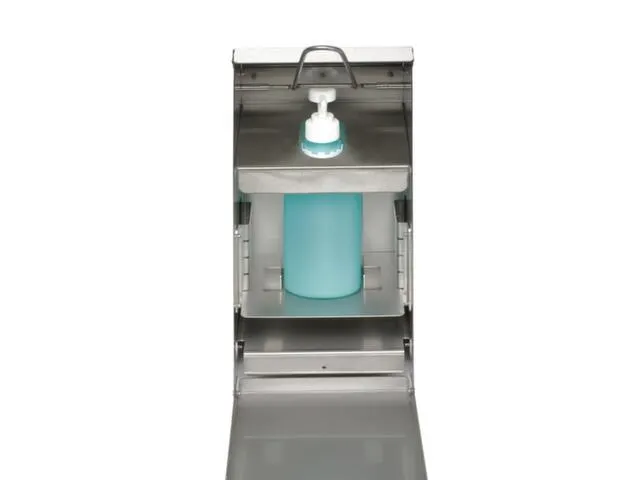 ontsmettingsmiddeldispenser,HxBxD 423x180x130mm,v. 1l,v. buiten