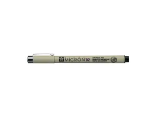 Fineliner Sakura pigma micron 02 zwart 0.3mm - 6