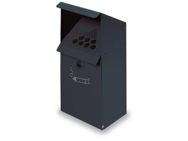 Wandasbak 3.7 liter 410x180x150mm Schuin Verzinkt Antraciet