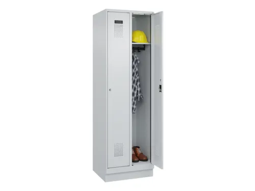 locker,HxBxD 1950x600x500mm,2vak,vak B 300mm,cil.-slot,sokkel