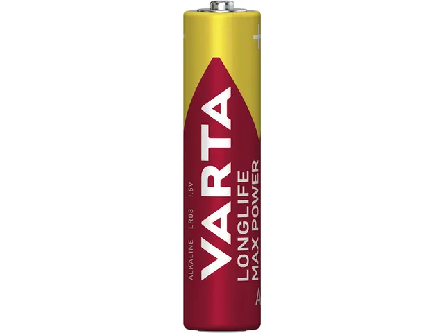 Pile Longlife Max Power AAA blister de 4 pièces
