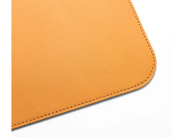 Sous-main Sigel enroulable 800x300x2mm jaune-gris simili cuir