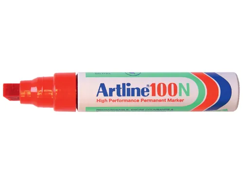 Viltstift Artline 100 schuin 7.5-12mm rood