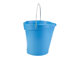 Emmer Vikan met schenktuit en maataanduiding 12L blauw - 2