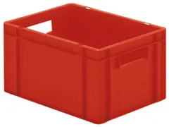 Euronorm-stapelbak 19l 210x400x300mm Wanden/bodem Gesloten Rood