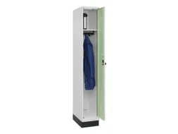 locker,HxBxD 1950x300x500mm,1vak,vak B 300mm,draaigrendel,sokkel