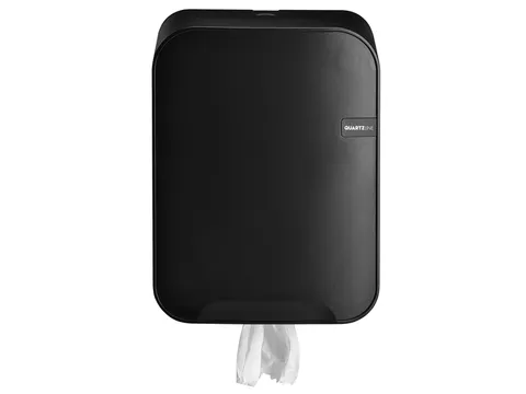 Poetspapierdispenser Quartzline Q16 medium zwart 441154