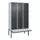 locker met bank,HxBxD 2120x1200x815mm,3vak,vak B 400mm,cil.-slot