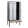 locker met bank,HxBxD 1950x900x815mm,3vak,vak B 300mm,draaigrendel