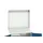 lessenaarkast achterwand 2000x1050x550mm 2 legbord/1lade RAL5010