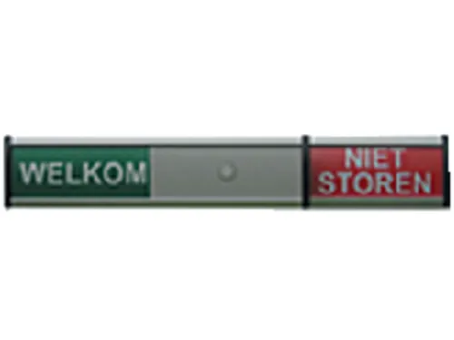 Infobord welkom/niet storen 125x30mm