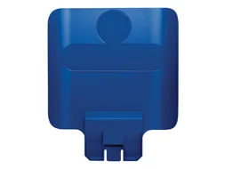 Paneel Rubbermaid Slim Jim Recyclestation voor label blauw