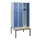 locker met bank,HxBxD 1950x900x815mm,3vak,vak B 300mm,cilinderslot