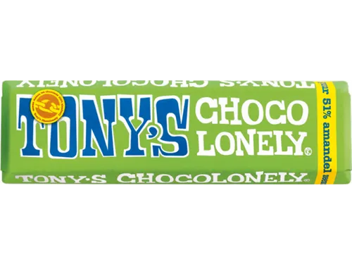 Chocolade Tony's Chocolonely reep 47gr amandel zeezout