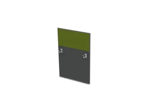 baliepaneel bureau aanbouw rechts MS-donkergrijs BN7048-groen 800mm