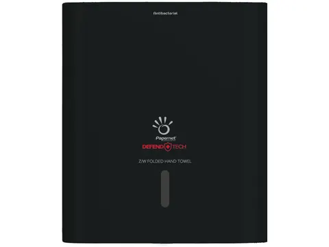Defend Tech handdoekdispenser Z-vouw W-vouw zwart