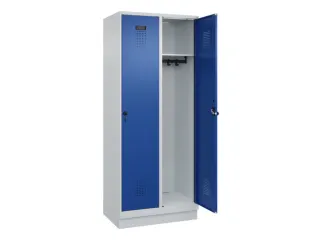 locker,HxBxD 1950x800x500mm,2vak,vak B 400mm,draaigrendel,sokkel - 2