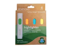 Markeerstift Econovo assorti blister à 4 stuks