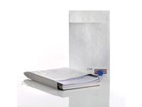 Uitvouwbare Enveloppen Tyvek Ft 229x324x20Mm wit zelfklevend